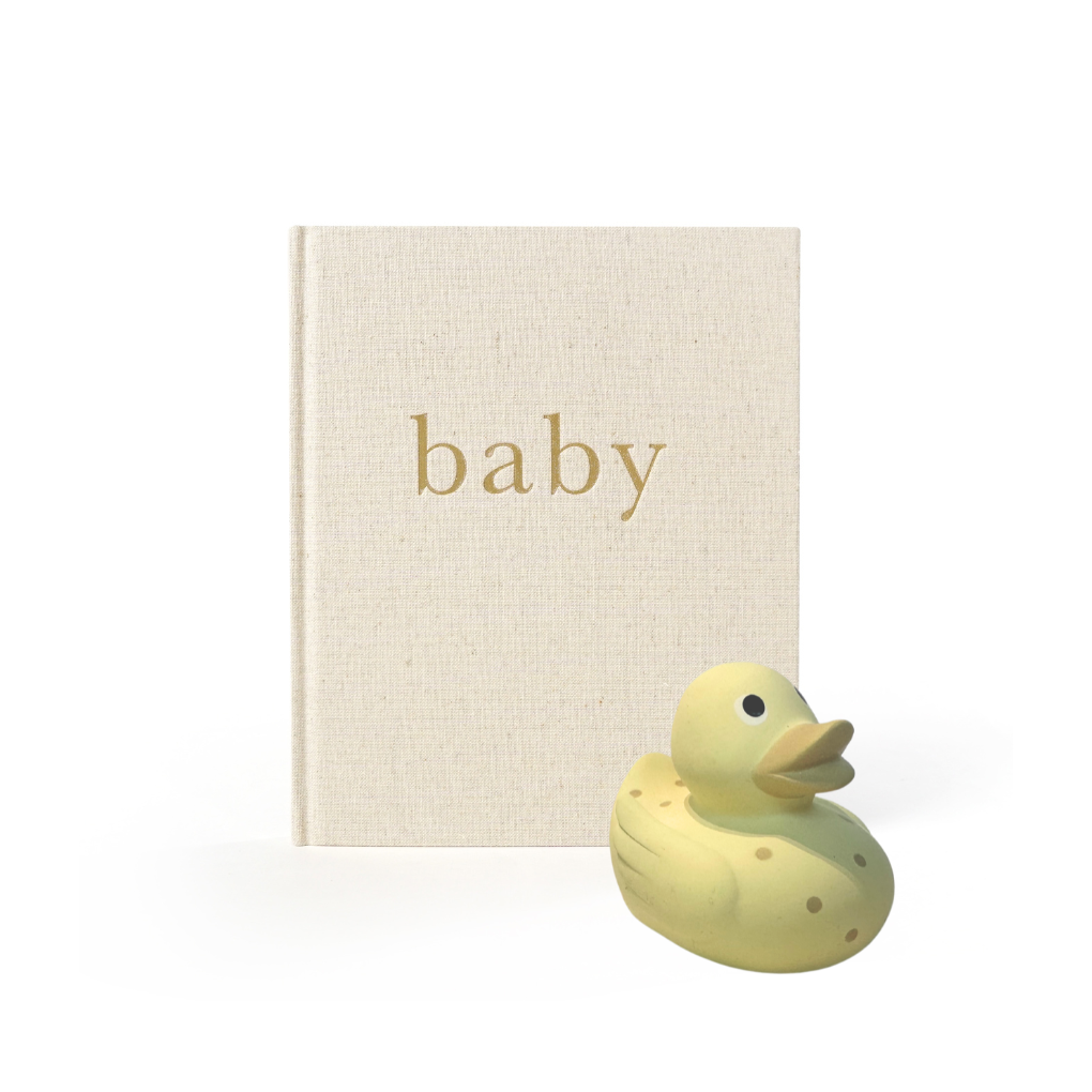 The Cherished Beginnings Baby Gift Set : Baby Book & Rubber Duck Set