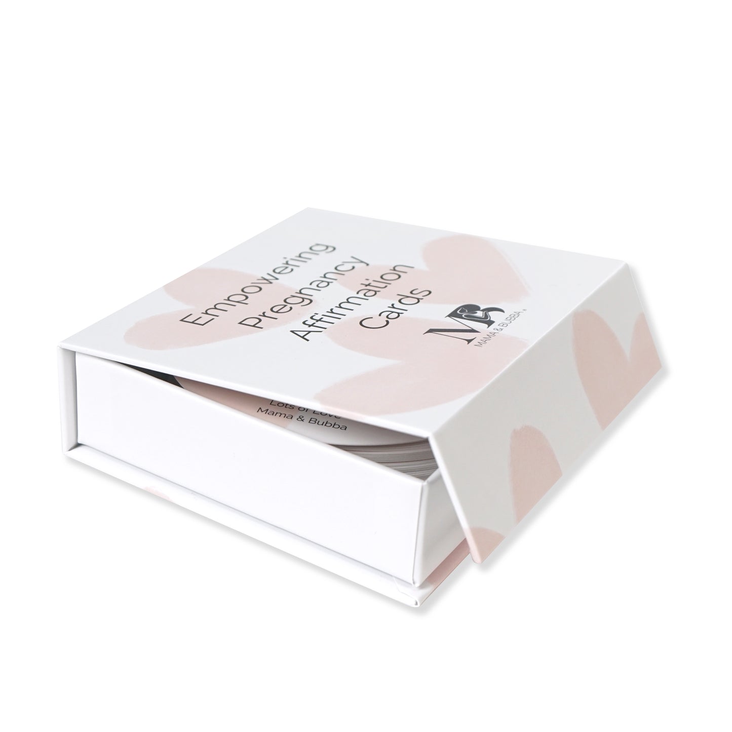Mama & Bubba Affirmation Cards Gift Box Side View