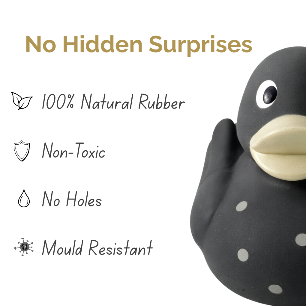Natural Rubber Ducks for bath time, play time, for children for adults, 100% natural rubber, non- toxic, no holes and mould resistant.