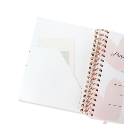Mama & Bubba Pregnancy Journal & Planner inside pocket for expectant mothers, pregnancy gift 