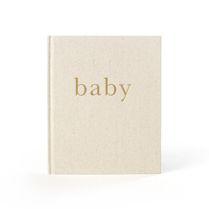 Mama and Bubba First Year Linen Baby Book 