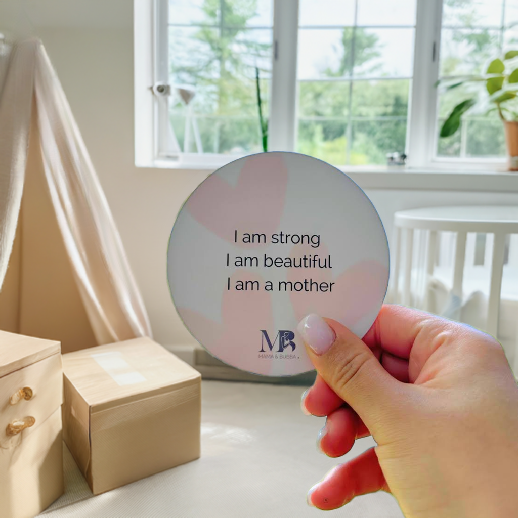 Pregnancy Affirmation Cards - I am Strong I am beautiful i am a mother. Mama & Bubba 